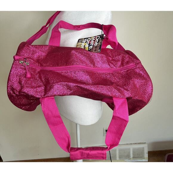 Bixbee Kids' Sparkalicious Bling Dance/Sports/Gymnastic Raspberry Lrg Duffle Bag - Picture 6 of 16